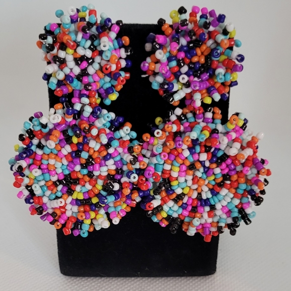 No Brand Jewelry - Multi-colored Beaded Earringd